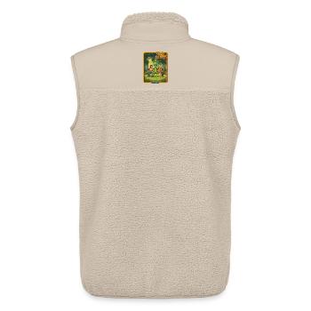 Don't Talk to Strangers – Retro Alien Design - Unisex Sherpaweste von Stanley/Stella - Beige - Hinten - AI Model Male 178 light (178cm)