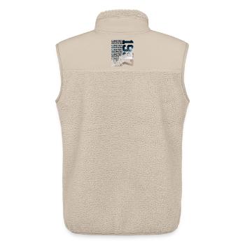 LIMITED EDITION 1997 29 JAHRE 29. GEBURTSTAG - Unisex Sherpaweste von Stanley/Stella - Beige - Hinten - AI Model Male 178 light (178cm)