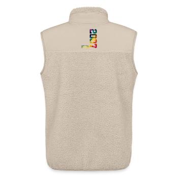 LIMITED EDITION 2007 19 YEARS 19TH BIRTHDAY - Unisex Sherpa Gilet by Stanley/Stella - beige - Back - AI Model Male 178 light (178cm)