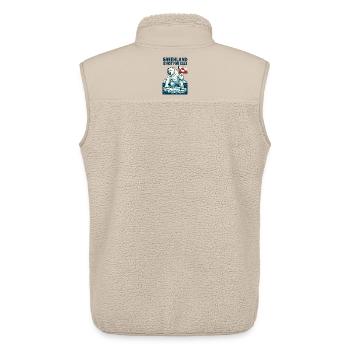 Greenland Is Not For Sale - Unisex Sherpaweste von Stanley/Stella - Beige - Hinten - AI Model Male 178 light (178cm)
