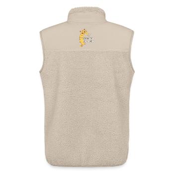 Favorite Blanket Thief Official Sleep Shirt - Unisex Sherpa Gilet by Stanley/Stella - beige - Back - AI Model Male 178 light (178cm)
