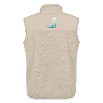 70. Geburtstag Mann Frau 70 Jahre 1956 Geschenk - Unisex Sherpaweste von Stanley/Stella - Beige - Hinten - AI Model Male 178 light (178cm)
