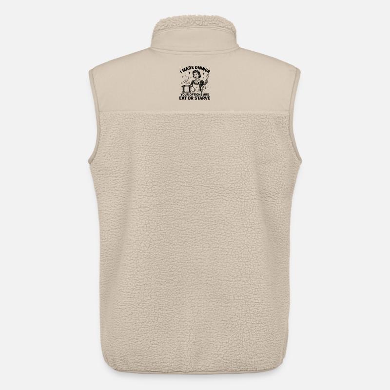 Küchen-Chef: Friss oder stirb! - Unisex Sherpaweste von Stanley/Stella - Beige