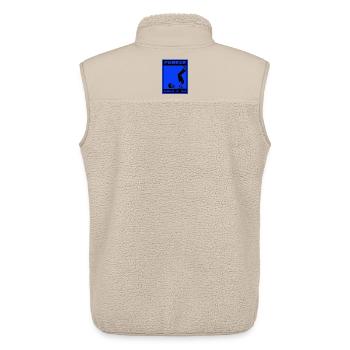 Freeze Hold It ’84 Retro Fitness Poster - Unisex Sherpa Gilet by Stanley/Stella - beige - Back - AI Model Male 178 light (178cm)