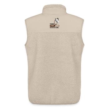 Motivation Loading Shirt mit Kaffee mit Ladebalken - Unisex Sherpaweste von Stanley/Stella - Beige - Hinten - AI Model Male 178 light (178cm)