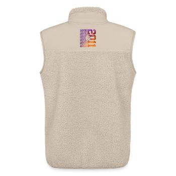 ÉDITION LIMITÉE 2011 BASKETBALL 15E ANNIVERSAIRE - Veste sans manches sherpa unisexe Stanley/Stella - beige - Dos - AI Model Male 178 light (178cm)