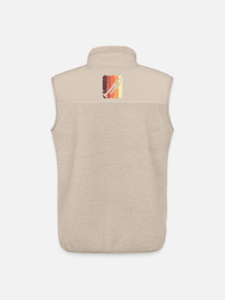 Trumpet Graffiti on Sunset Stripes - Unisex Sherpa Gilet by Stanley/Stella - beige