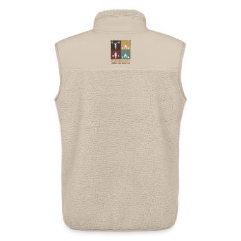 Gewichtheben Kraftsport Stärke Disziplin - Unisex Sherpaweste von Stanley/Stella - Beige - Hinten - AI Model Male 178 light (178cm)