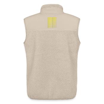 Acid Techno Repeat Neon - Unisex Sherpa Gilet by Stanley/Stella - beige - Back - AI Model Male 178 light (178cm)