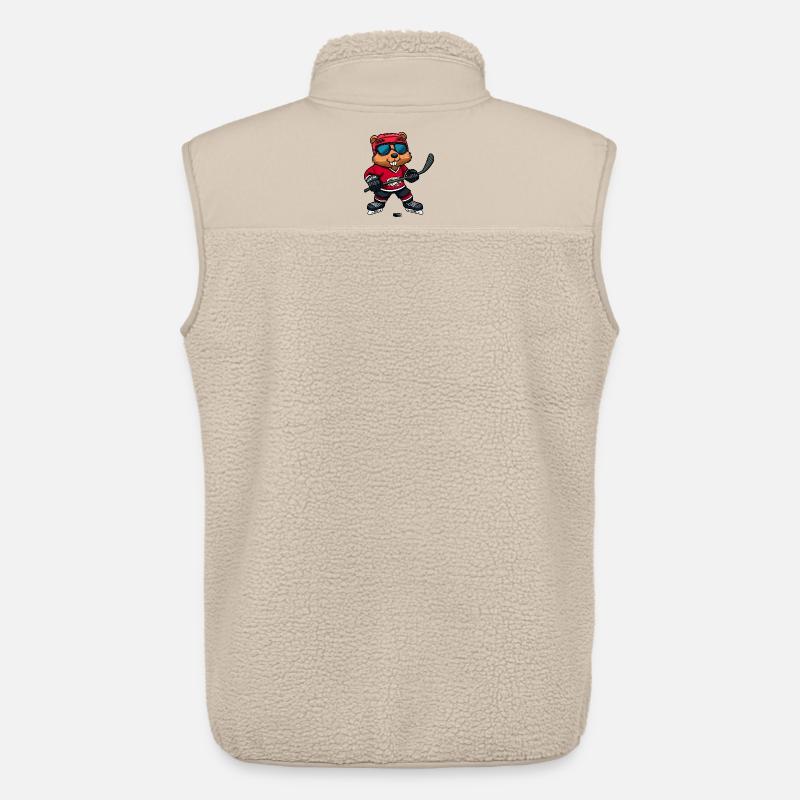 Beaver Ishockey - Stanley/Stella unisex sherpavest - beige