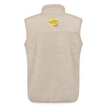 Stay Zesty Lemon Cake Retro - Unisex Sherpa Gilet by Stanley/Stella - beige - Back - AI Model Male 178 light (178cm)