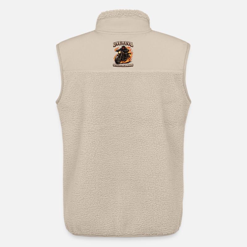 Live Is Evil Spelled Backwards - Unisex Sherpaweste von Stanley/Stella - Beige