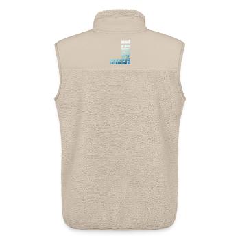41st Birthday Man Woman 41 Year Old 1985 Gift - Unisex Sherpa Gilet by Stanley/Stella - beige - Back - AI Model Male 178 light (178cm)