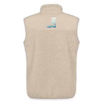 49th Birthday Man Woman 49 Year Old 1977 Gift - Unisex Sherpa Gilet by Stanley/Stella - beige - Back - AI Model Male 178 light (178cm)