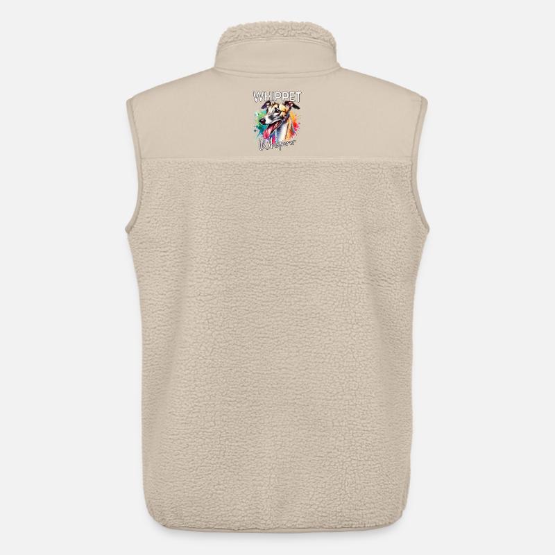 Le Murmureur de lévriers - Veste sans manches sherpa unisexe Stanley/Stella - beige