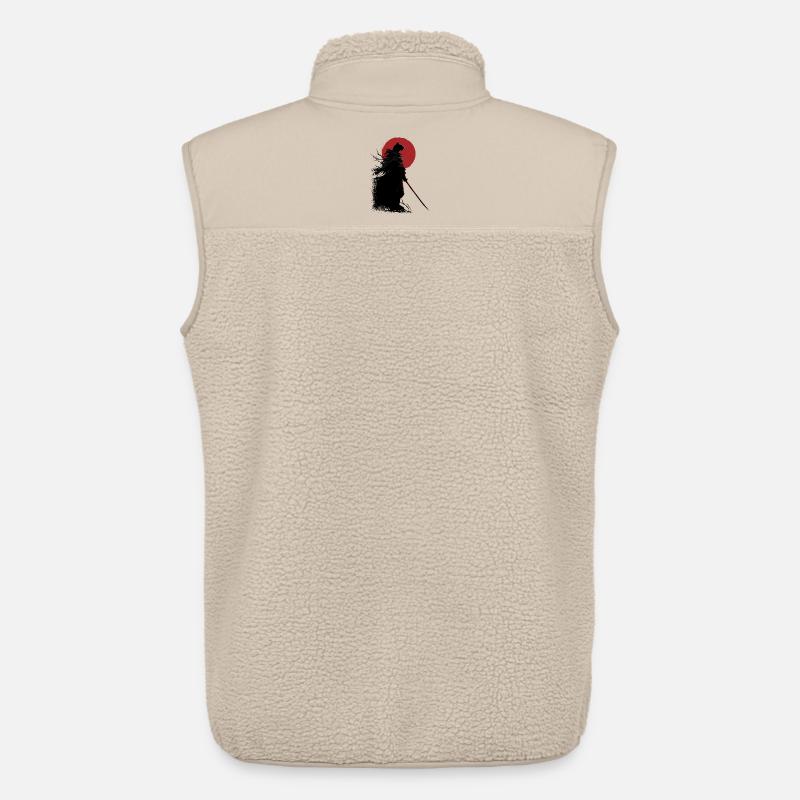 Samurai Katze - Unisex Sherpaweste von Stanley/Stella - Beige