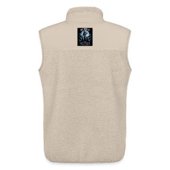 My Dog Is My Pack Hund Rudel Mond Dog Lover - Unisex Sherpaweste von Stanley/Stella - Beige - Hinten - AI Model Male 178 light (178cm)