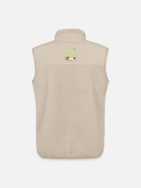 Book Fan Literature Lover Reading Motif - Unisex Sherpa Gilet by Stanley/Stella - beige
