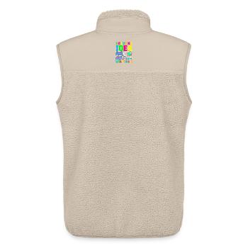 Retro Back to the 80s Vintage Design - Unisex Sherpaweste von Stanley/Stella - Beige - Hinten - AI Model Male 178 light (178cm)