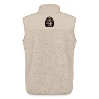 Bester Dackel Mama Moment - Unisex Sherpaweste von Stanley/Stella - Beige - Hinten - AI Model Male 178 light (178cm)