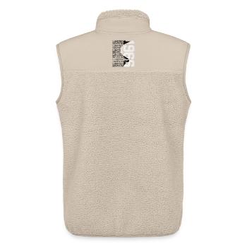 60 JAHRE ALT LIMITED EDITION 1966 60. GEBURTSTAG - Unisex Sherpaweste von Stanley/Stella - Beige - Hinten - AI Model Male 178 light (178cm)