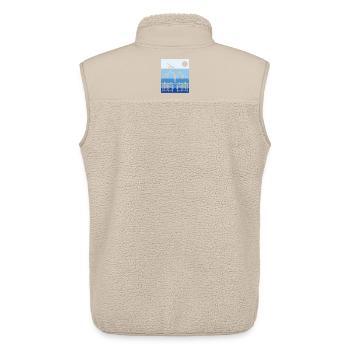 Segelflug Landschaft Design - Unisex Sherpaweste von Stanley/Stella - Beige - Hinten - AI Model Male 178 light (178cm)
