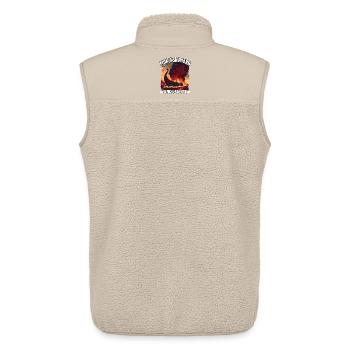 Flokis Shipyard Viking Fire - Unisex Sherpa Gilet by Stanley/Stella - beige - Back - AI Model Male 178 light (178cm)