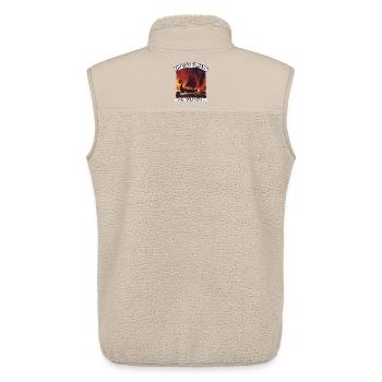 Floki Shipyard Fire 193AD - Unisex Sherpa Gilet by Stanley/Stella - beige - Back - AI Model Male 178 light (178cm)