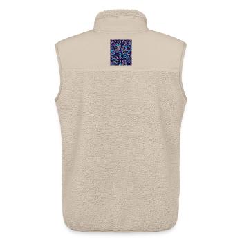 Anti AI Distortion Pattern - Unisex Sherpaweste von Stanley/Stella - Beige - Hinten - AI Model Male 178 light (178cm)