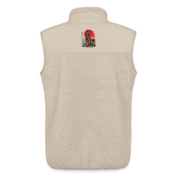 Kai Ken Japanischer Hund Japan Shirt - Unisex Sherpaweste von Stanley/Stella - Beige - Hinten - AI Model Male 178 light (178cm)