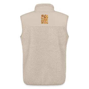 Herzhaftes Gebäck | Backen & Bäckerei - Unisex Sherpaweste von Stanley/Stella - Beige - Hinten - AI Model Male 178 light (178cm)