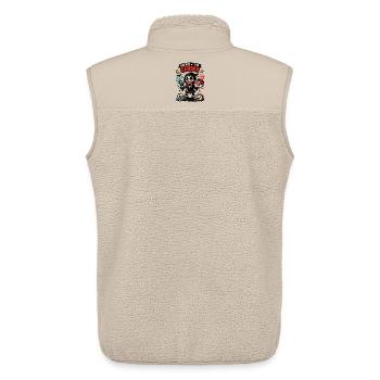 Keeper Of The Gender Halloween Kostüm Babyparty - Unisex Sherpaweste von Stanley/Stella - Beige - Hinten - AI Model Male 178 light (178cm)