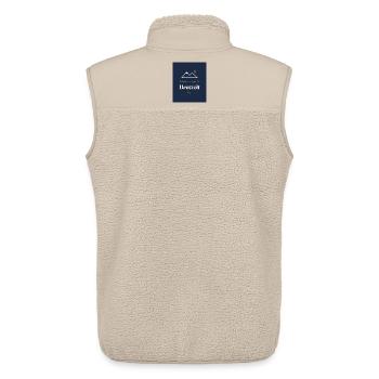 Wandern - Unisex Sherpaweste von Stanley/Stella - Beige - Hinten - AI Model Male 178 light (178cm)