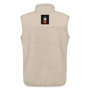 Grillen - Unisex Sherpaweste von Stanley/Stella - Beige - Hinten - AI Model Male 178 light (178cm)