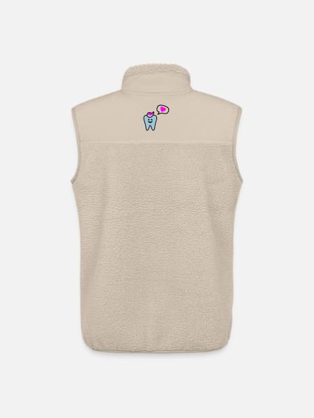 zahn punk zahnarzt dentist - Unisex Sherpa Gilet by Stanley/Stella - beige