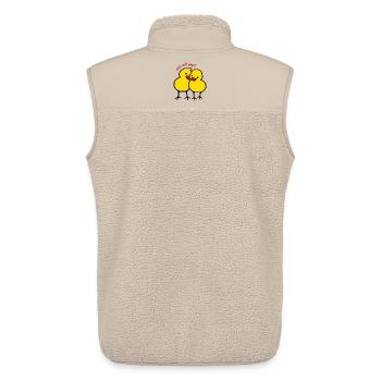 Hab dich piep - Unisex Sherpaweste von Stanley/Stella - Beige - Hinten - AI Model Male 178 light (178cm)