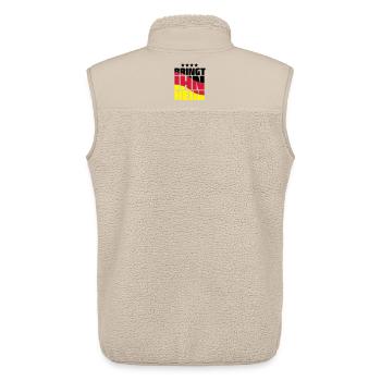 bring him home! World Cup trophy - Unisex Sherpa Gilet by Stanley/Stella - beige - Back - AI Model Male 178 light (178cm)