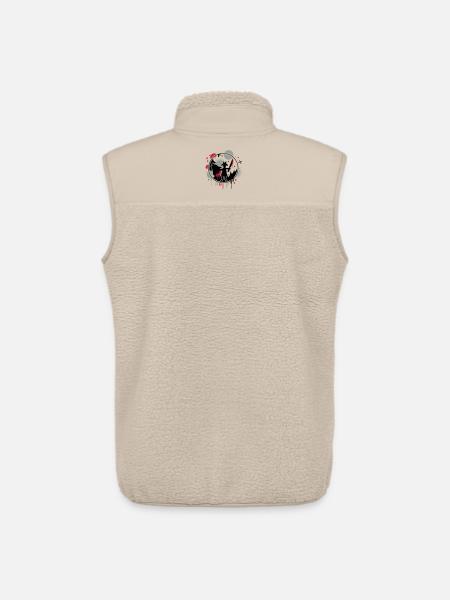 Le loup et la chèvre - Veste sans manches sherpa unisexe Stanley/Stella - beige