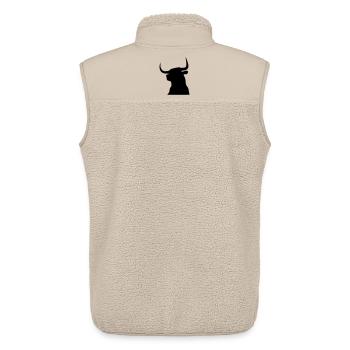 Bulle - Unisex Sherpaweste von Stanley/Stella - Beige - Hinten - AI Model Male 178 light (178cm)