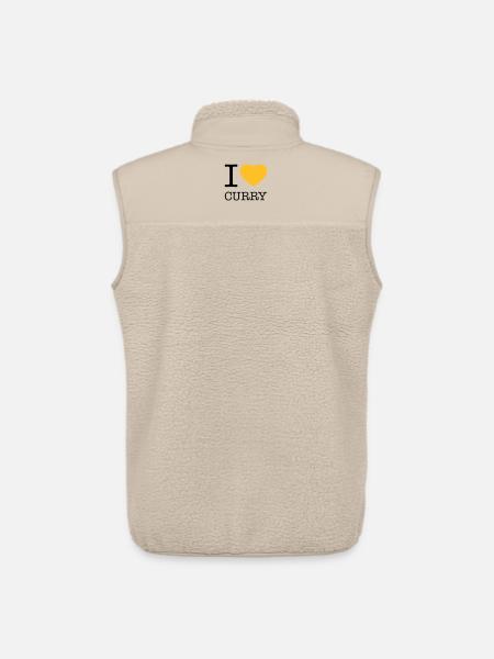 I LOVE CURRY - Unisex Sherpa Gilet by Stanley/Stella - beige