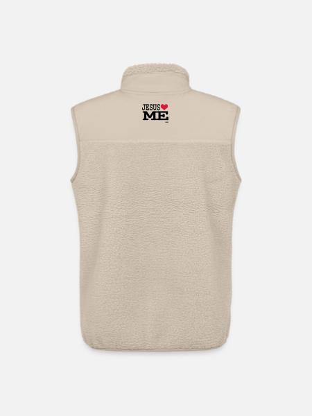 jesus loves me - Unisex Sherpa Gilet by Stanley/Stella - beige