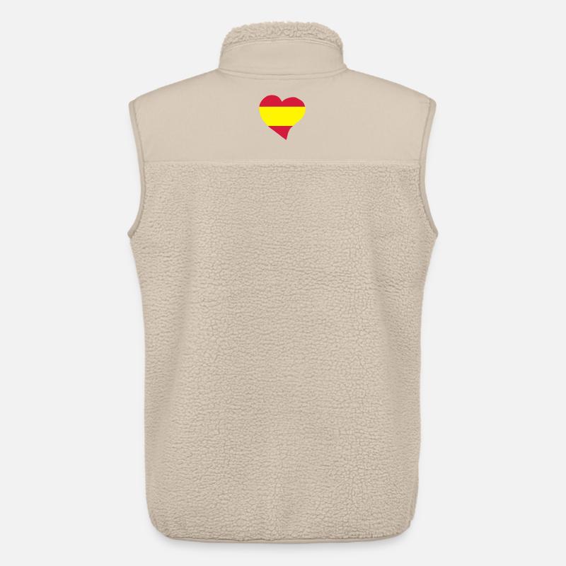 Spanischen Herz - Unisex Sherpaweste von Stanley/Stella - Beige