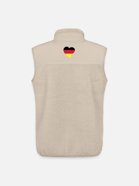 German heart - Unisex Sherpa Gilet by Stanley/Stella - beige