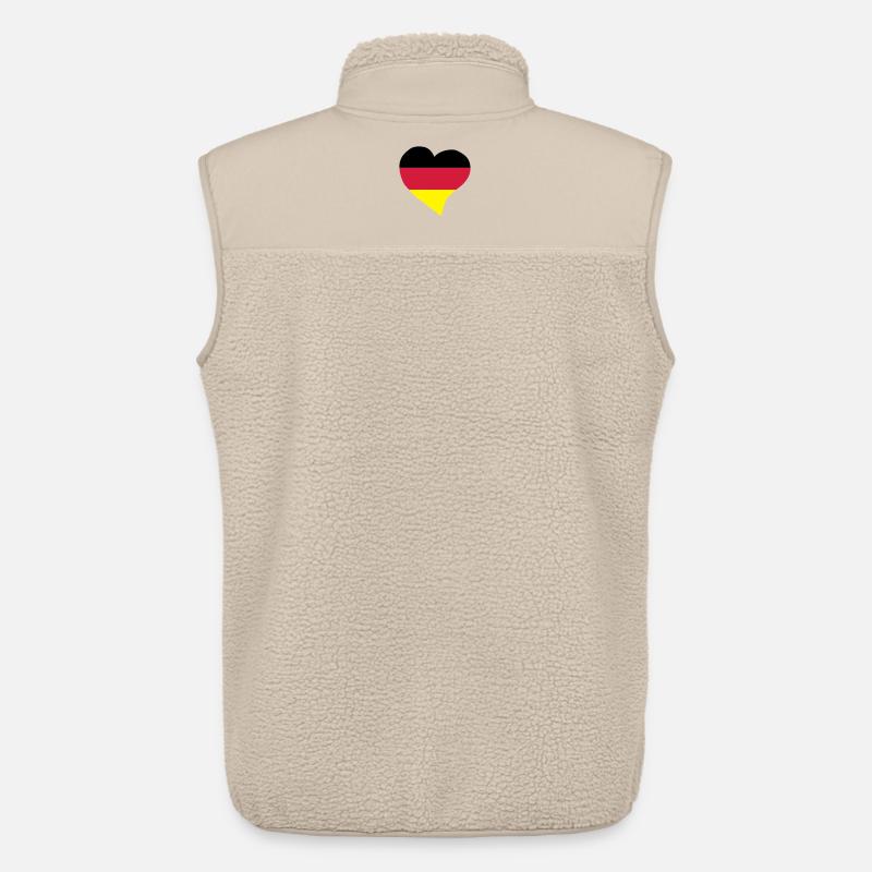 Deutsch Herz - Unisex Sherpaweste von Stanley/Stella - Beige