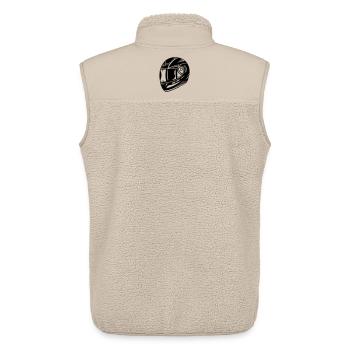 casque de moto - Veste sans manches sherpa unisexe Stanley/Stella - beige - Dos - AI Model Male 178 light (178cm)
