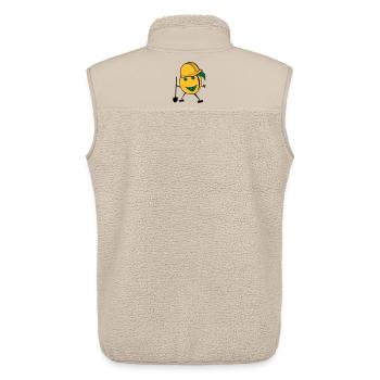 orange construction worker - Unisex Sherpa Gilet by Stanley/Stella - beige - Back - AI Model Male 178 light (178cm)