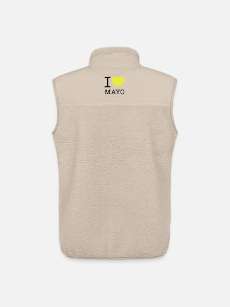 I LOVE MAYONNAISE Mayo - Unisex Sherpa Gilet by Stanley/Stella - beige