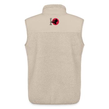 Karate Yokotobigeri - Unisex Sherpaweste von Stanley/Stella - Beige - Hinten - AI Model Male 178 light (178cm)