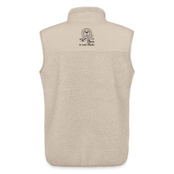 Born to read Books Geschenk Buch Leser - Unisex Sherpaweste von Stanley/Stella - Beige - Hinten - AI Model Male 178 light (178cm)