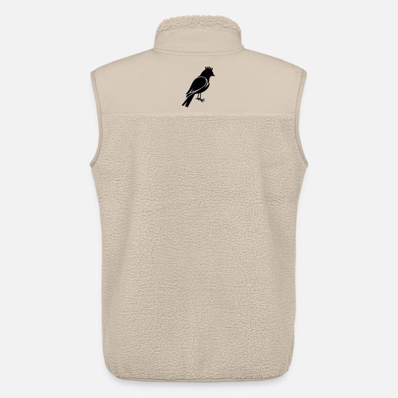 Vogel mit Krone - Unisex Sherpaweste von Stanley/Stella - Beige
